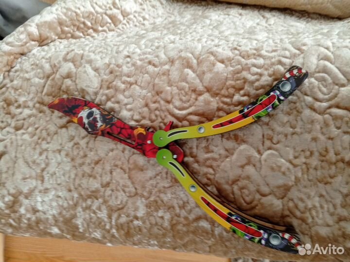 Деревянный нож бабочка (Детский)