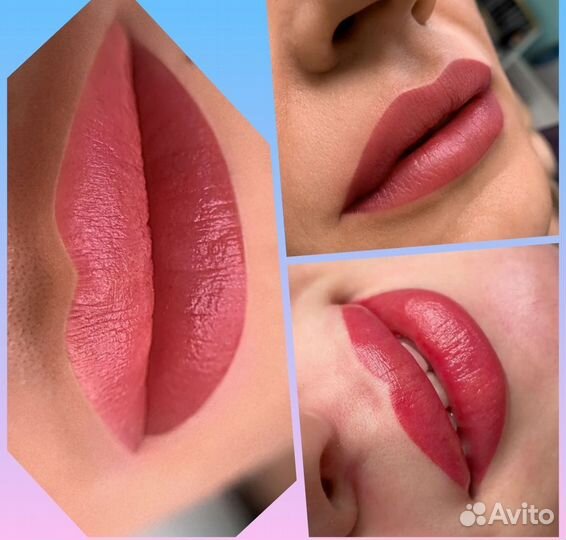 Перманентный макияж бровей и губ