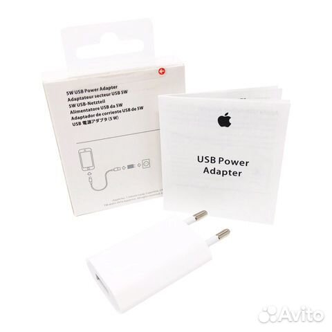 Сетевое зарядное устройство apple 5W md813zm/A, US