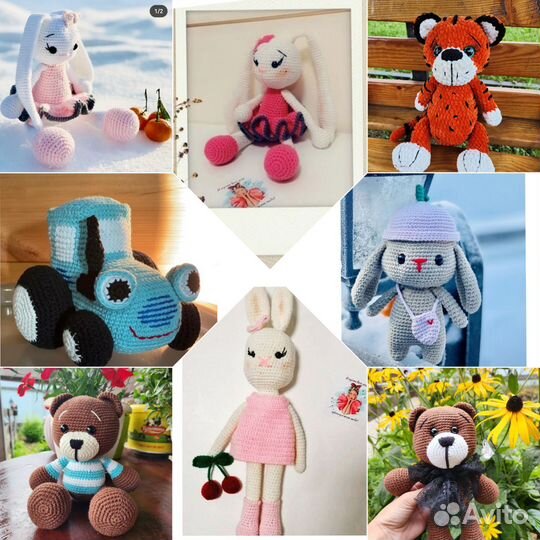 Вязаные игрушки ручной работы