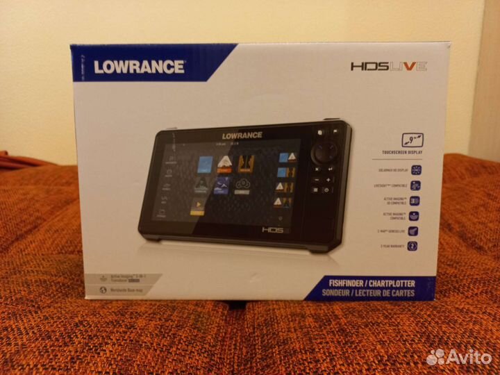 Картпооттер lowrance HDS live 9 с датчиком