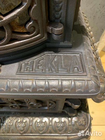 Антикварная чугунная печь