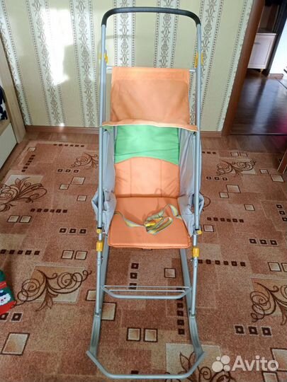 Детские санки коляска бу