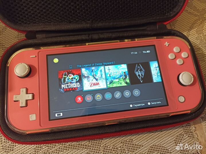 Nintendo switch lite + картрижди