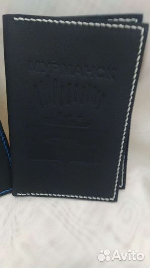 Обложка на паспорт, натуральная кожа