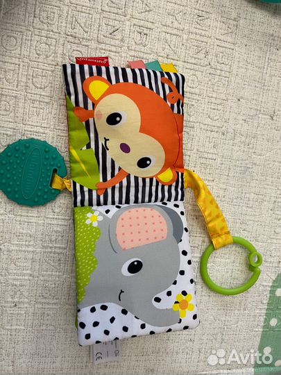 Мягкая книжка, игрушки подвески, развивающие