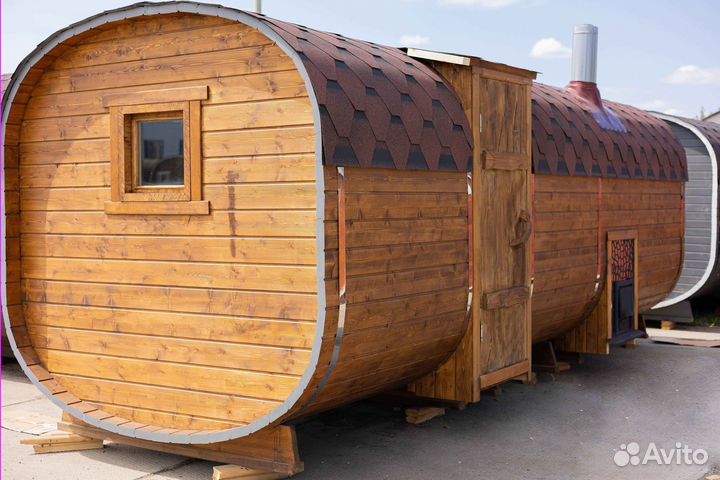 Баня бочка квадро 5 метров