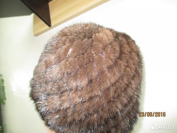 Шапка вязаная норка