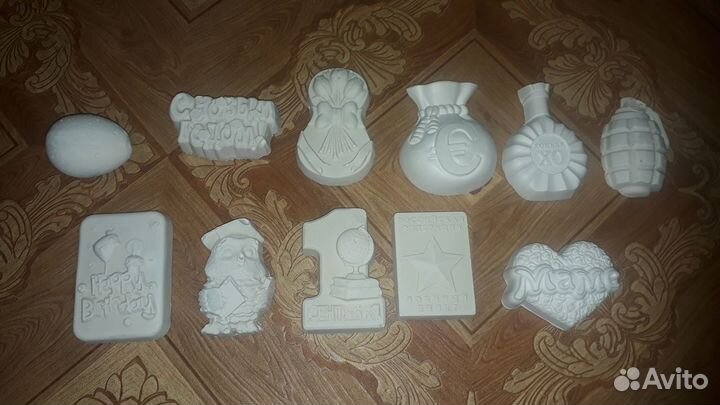 Гипсовые фигурки под раскраску. Детям