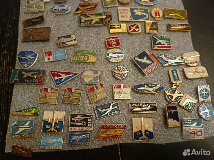 Значки СССР авиация 83шт