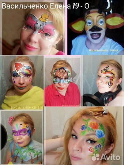 Профессиональный аквагрим, блеск-тату, мехенди