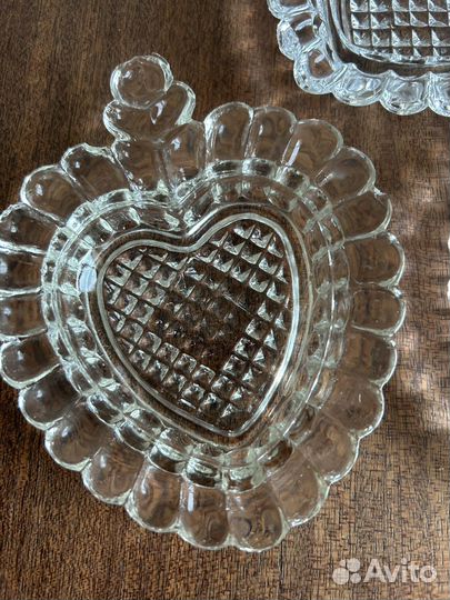 Розетки стеклянные СССР 3 Штуки