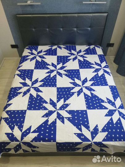 Лоскутное покрывало ручной работы, новое