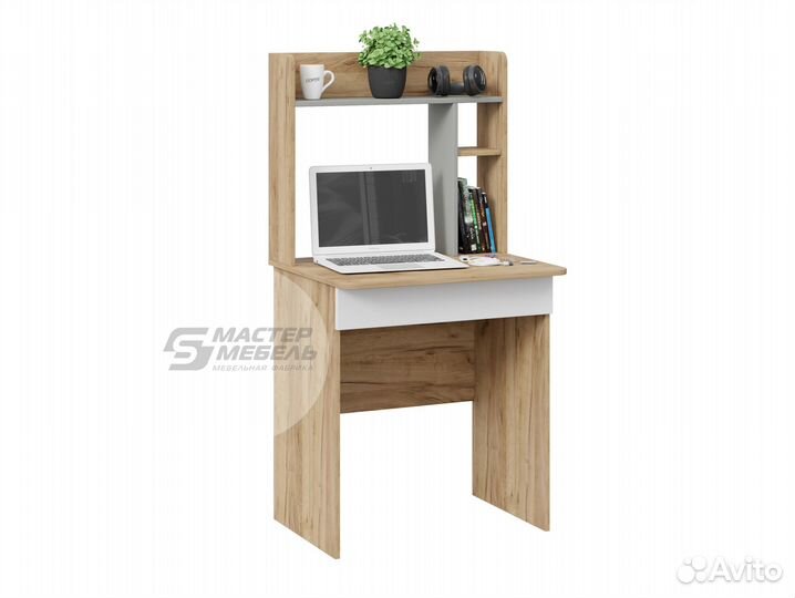 Стол компьютерный белый Бейсик