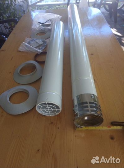 Трубы для котла (приток и дымоход) 80мм
