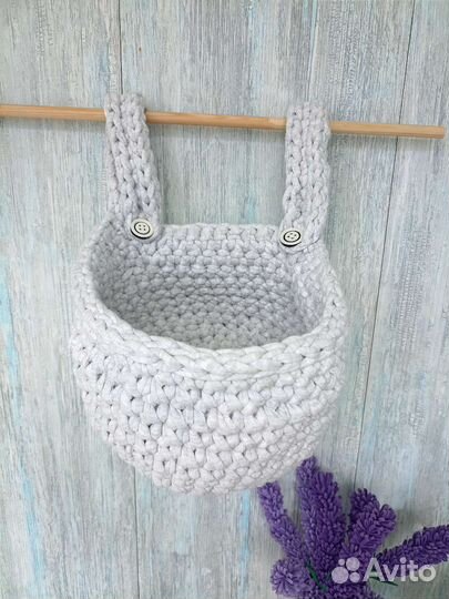 Корзинки-кармашки в детскую кроватку