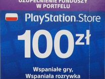 Карта пополнения PlayStation 100 злотых Польша