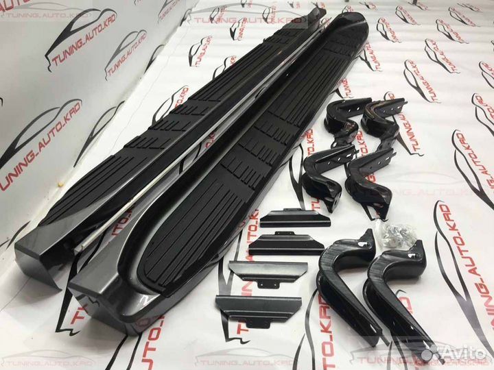 Подножки пороги Toyota Land Cruiser Prado 120 O539