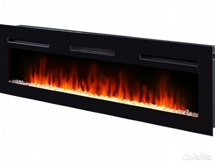 Линейный электрокамин Electrolux EFP/P-1600ULS с порталом Firelight Stretto Long белый