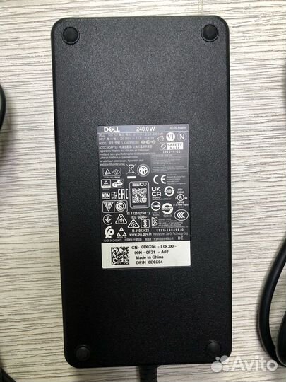 Оригинальная зарядка dell 19.5V 12.31A 240W