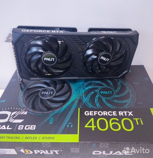 Видеокарта RTX 4060TI 8gb Palit Dual OC