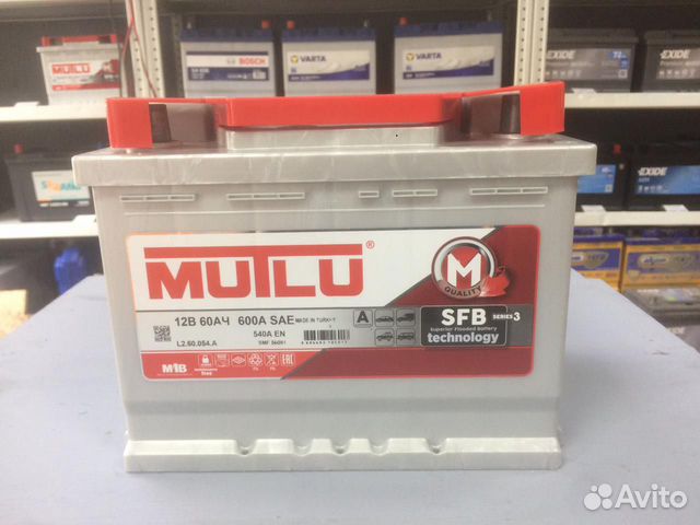 Аккумулятор 60 Ач Mutlu пусковой 540А