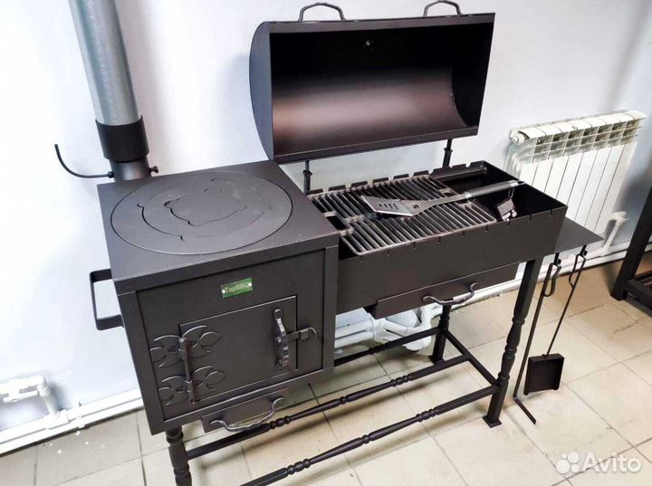 Мангал казан барбекю 4-6 мм с декором