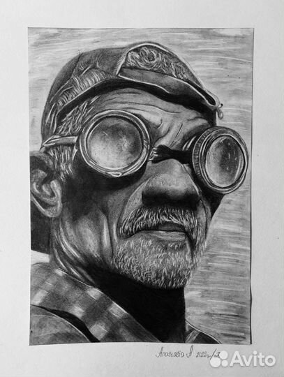 Портрет по фото карандашом