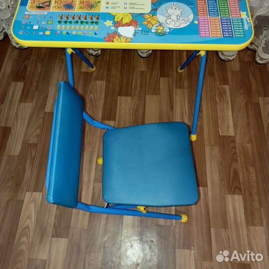 Столик со стулом детский складной