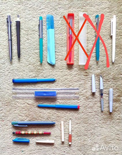 Советские шариковые и перьевые ручки