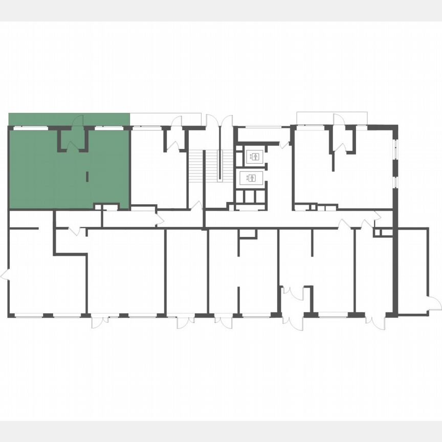 1-к. квартира, 66,7 м², 1/12 эт.