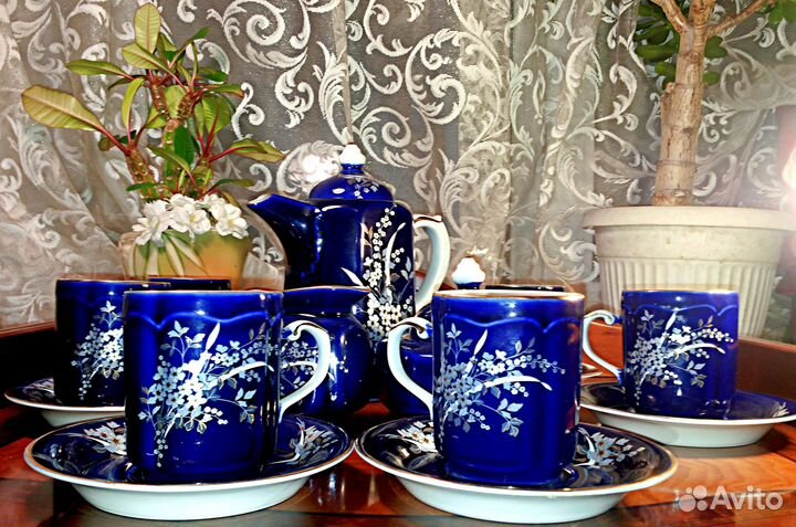 Кофейный фарфоровый сервиз Коростень