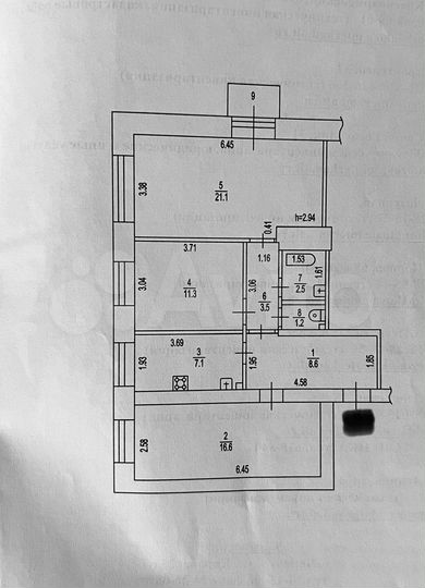 3-к. квартира, 72,5 м², 3/4 эт.