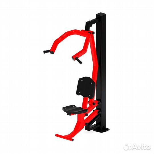 Тренажер уличный «Тяга верхняя» (Красный/черный)