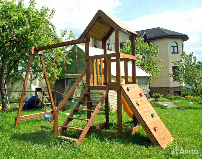 Детская деревянная площадка