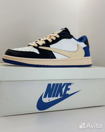 Кроссовки nike air jordan travis scott fragment