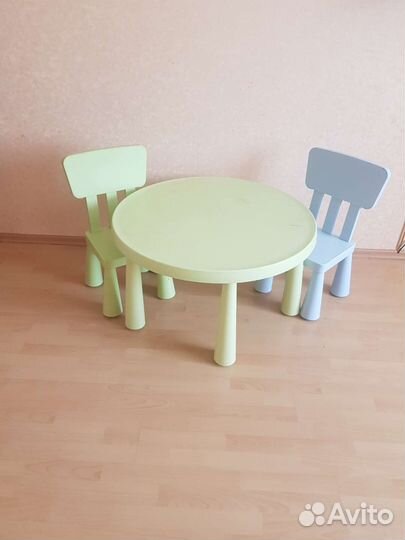 Детский стол со стулом IKEA