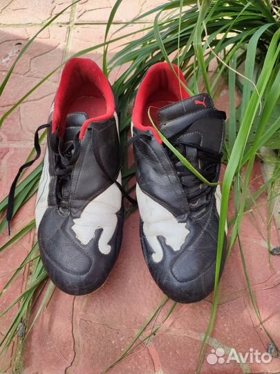 Футбольные бутсы puma оригинал железные шипы