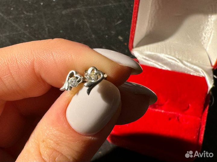 Серьги серебро