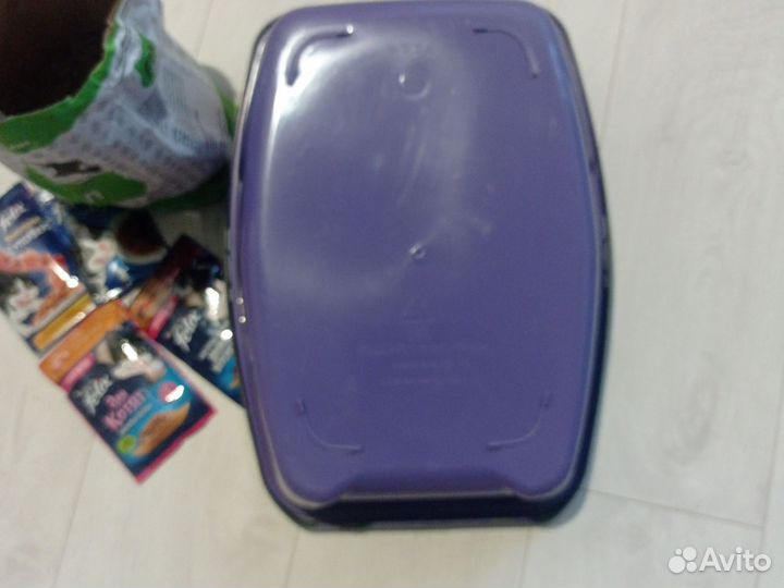 Туалет для кошки с бортиком Евро 44*32*16