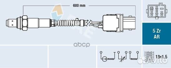 Лямбда-зонд nissan / ford / volvo 75004 FAE