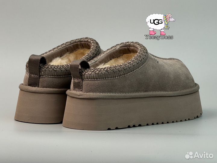 Угги женские на платформе ugg tazz smoke