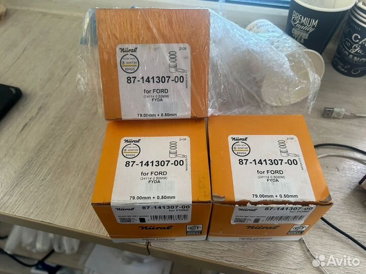 Поршни nural на ford focus 1.6 +0.5