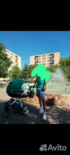 Детские санки коляска с колесами бу