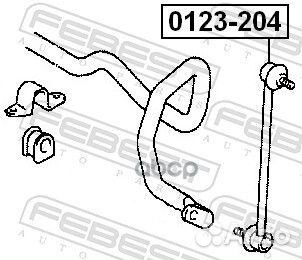 Тяга стабилизатора перед прав/лев 0123204