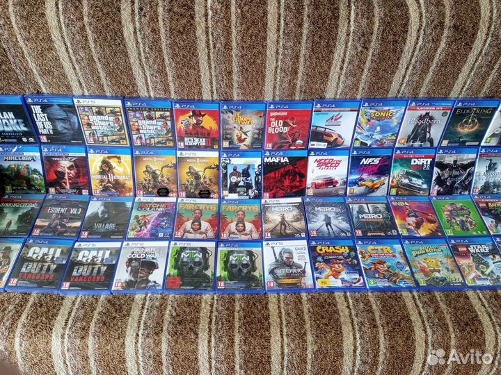 Новые, в плëнке диски для ps4/ps5, цены в описании