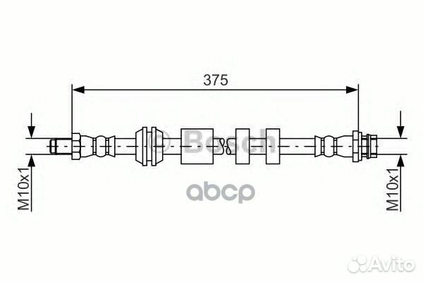 Шланг тормозной перед прав/лев 1987481563 B