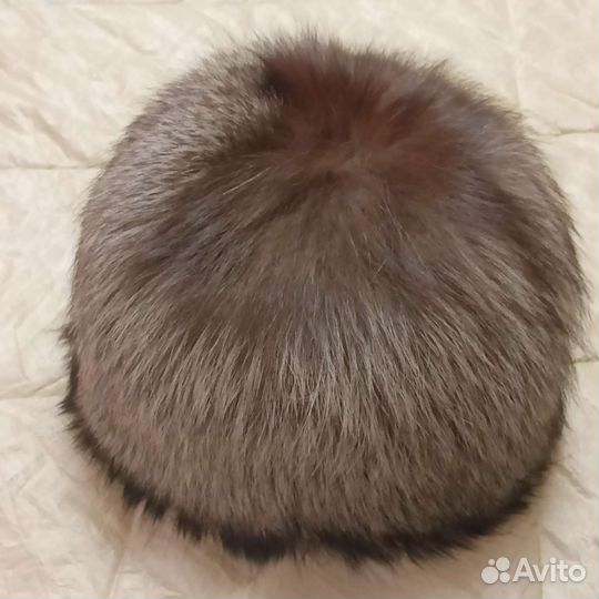 Шапка мех чернобурка