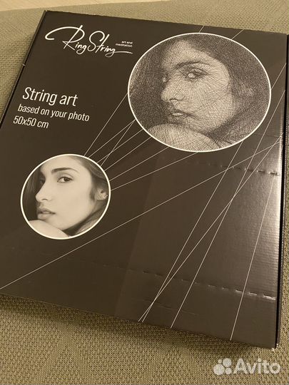 Ring string картина нитками