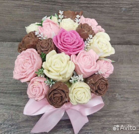 Шоколадные цветы букет